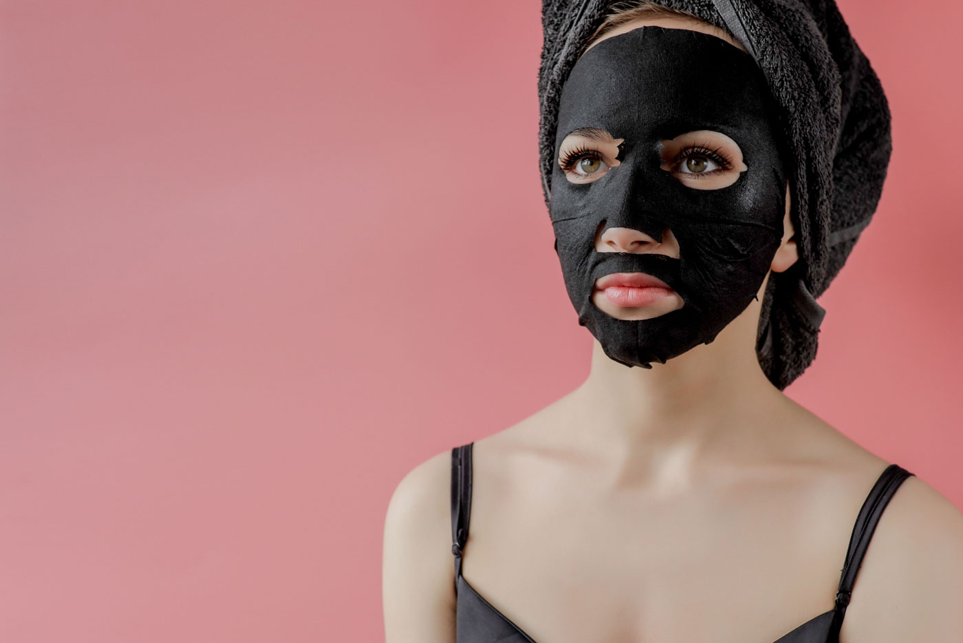 Black mud mask